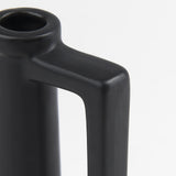 Burton Matte Black Small Ceramic Jug Vase - Ornate Home