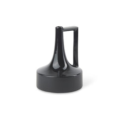 Burton Matte Black Small Glossy and Ceramic Jug Vase - Ornate Home