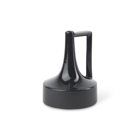 Burton Matte Black Small Glossy and Ceramic Jug Vase - Ornate Home