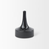 Burton Matte Black Small Glossy and Ceramic Jug Vase - Ornate Home