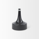 Burton Matte Black Small Glossy and Ceramic Jug Vase - Ornate Home