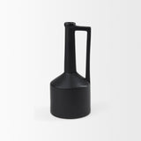 Burton Medium Matte Black Ceramic Jug Vase - Ornate Home
