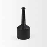 Burton Medium Matte Black Ceramic Jug Vase - Ornate Home