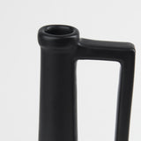 Burton Medium Matte Black Ceramic Jug Vase - Ornate Home