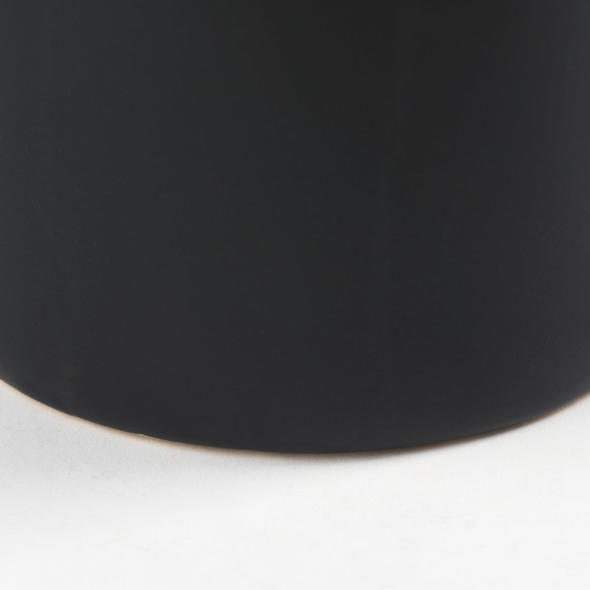Burton Medium Matte Black Ceramic Jug Vase - Ornate Home