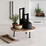 Burton Medium Matte Black Ceramic Jug Vase - Ornate Home