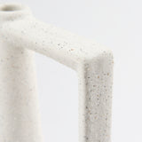 Burton Medium White/Black Ceramic Jug Vase - Ornate Home
