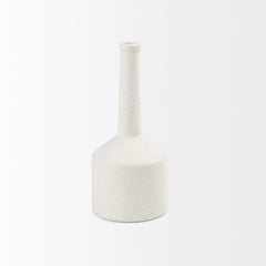 Burton Medium White Ceramic Jug Vase - Ornate Home