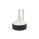 Burton White/Black Small Ceramic Jug Vase - Ornate Home