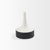 Burton White/Black Small Ceramic Jug Vase - Ornate Home