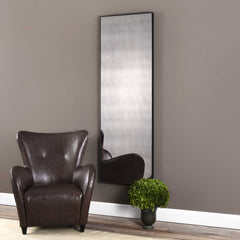 Burwell Black Oversized Antiqued Mirror - Ornate Home