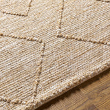 Buse Hand Woven Beige Area Rug - Clearance - Ornate Home