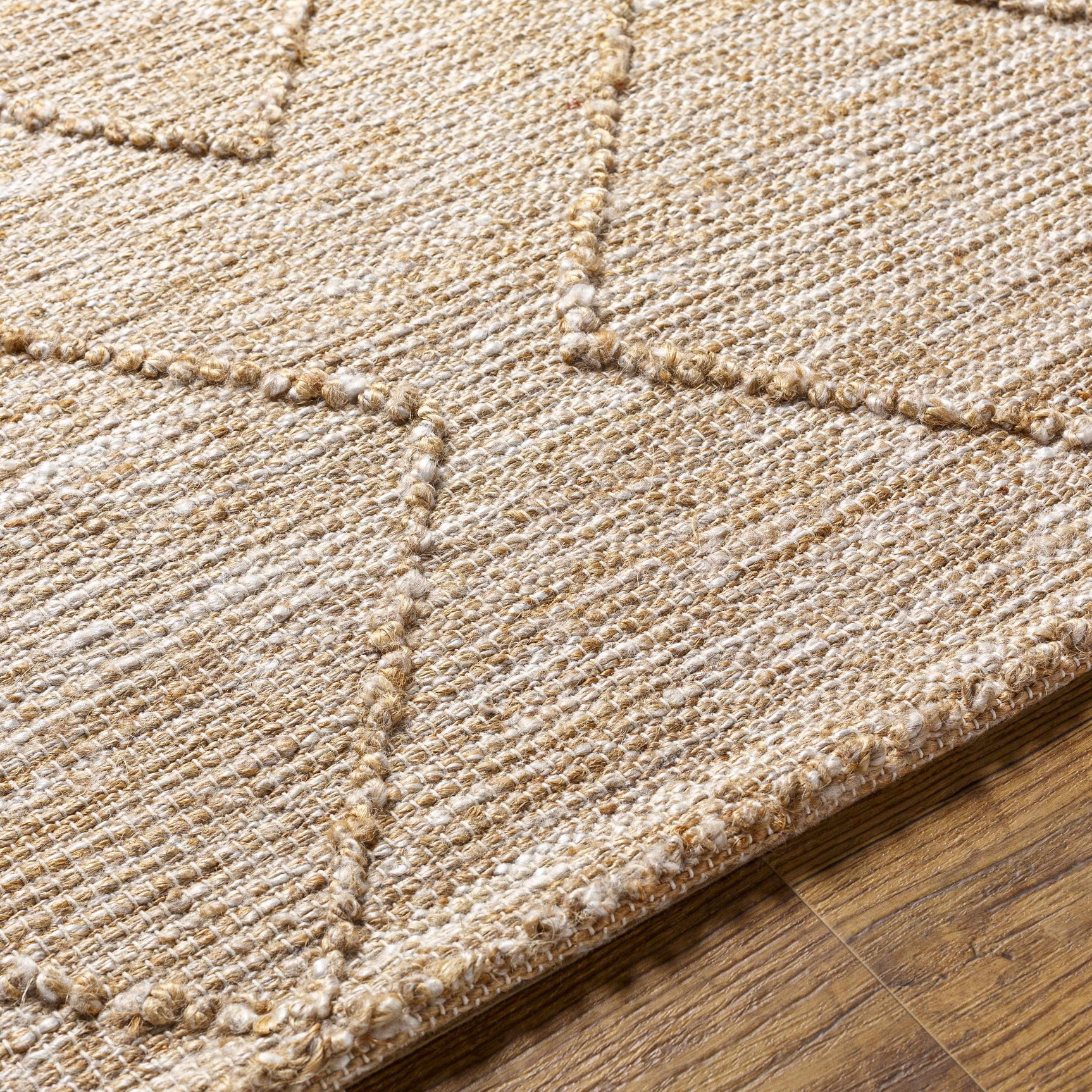 Buse Hand Woven Beige Area Rug - Clearance - Ornate Home