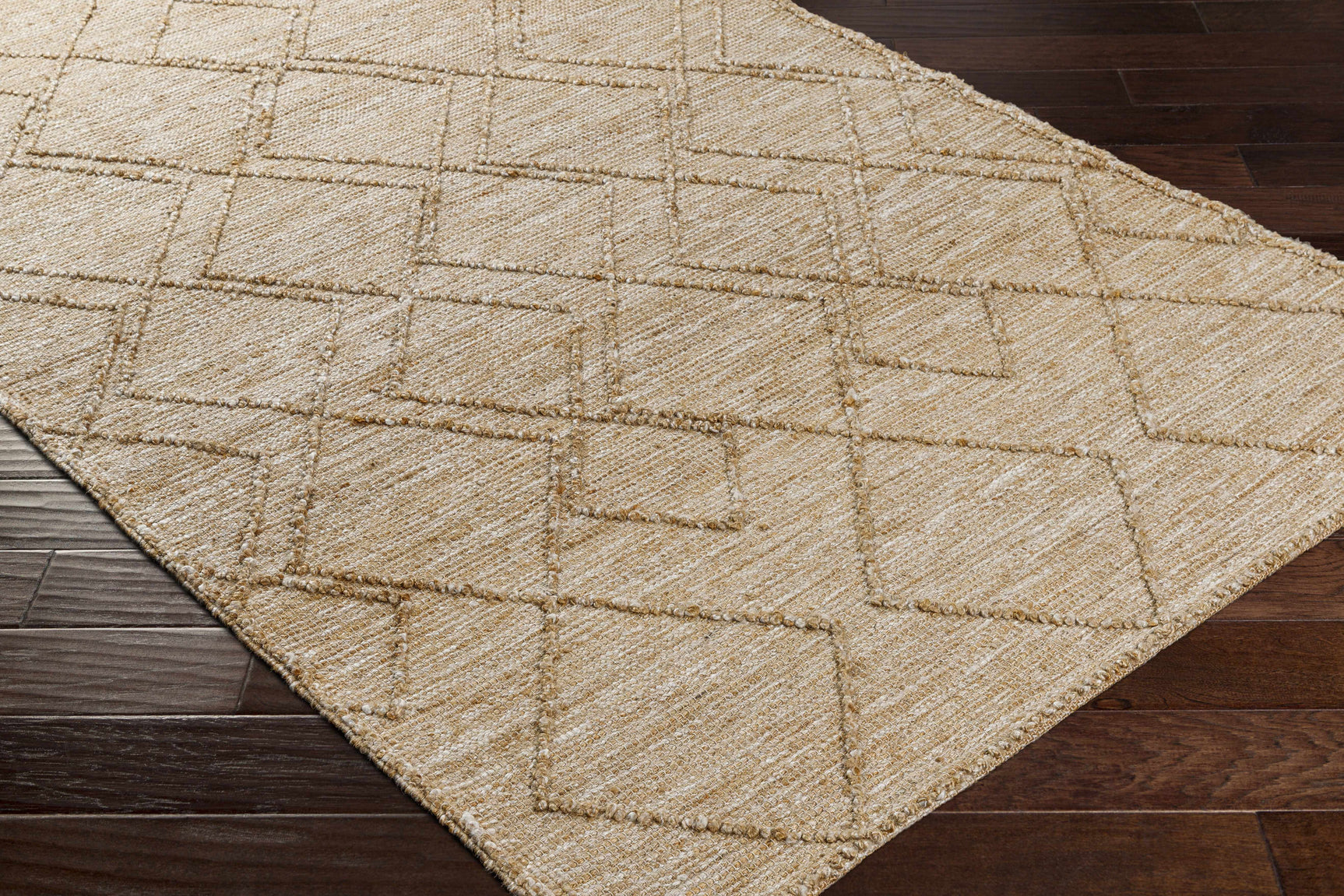 Buse Hand Woven Beige Area Rug - Clearance - Ornate Home