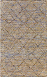 Buse Hand Woven Beige & Blue Area Rug - Clearance - Ornate Home