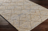 Buse Hand Woven Beige & Blue Area Rug - Clearance - Ornate Home