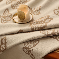 Butterfly Jacquard Soft Couch Blankets Cover for Couch Reversible Modern Sofa Slipcover Throw Covers - Ornate Home