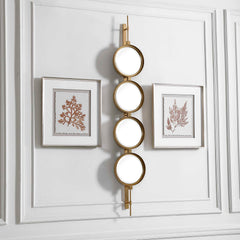 Button Gold Mirror - Ornate Home