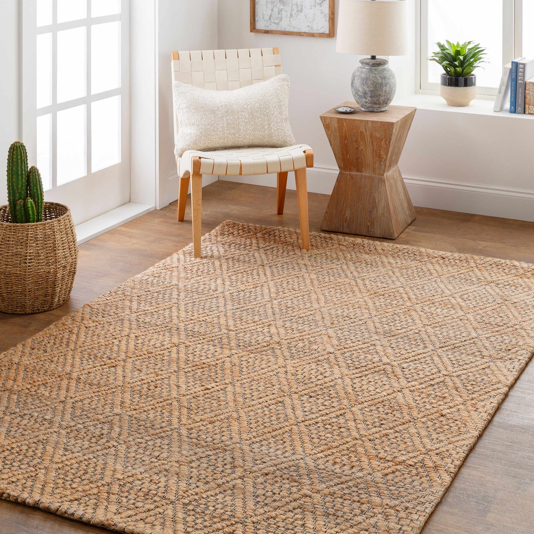 Buwoi Hand Woven Tan Jute Rug - Clearance - Ornate Home