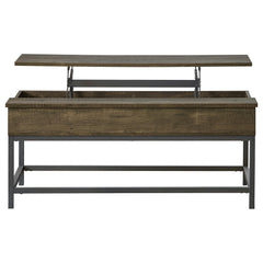 Byers Brown Oak 2-piece Lift Top Coffee and End Table Set - Ornate Home