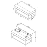 Byers Brown Oak 3-piece Lift Top Coffee and End Table Set - Ornate Home