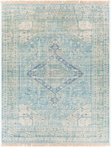 Byers Handmade Cotton-blend Aqua Rug - Ornate Home
