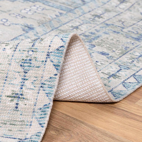 Byers Handmade Cotton-blend Aqua Rug - Ornate Home