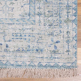 Byers Handmade Cotton-blend Aqua Rug - Ornate Home