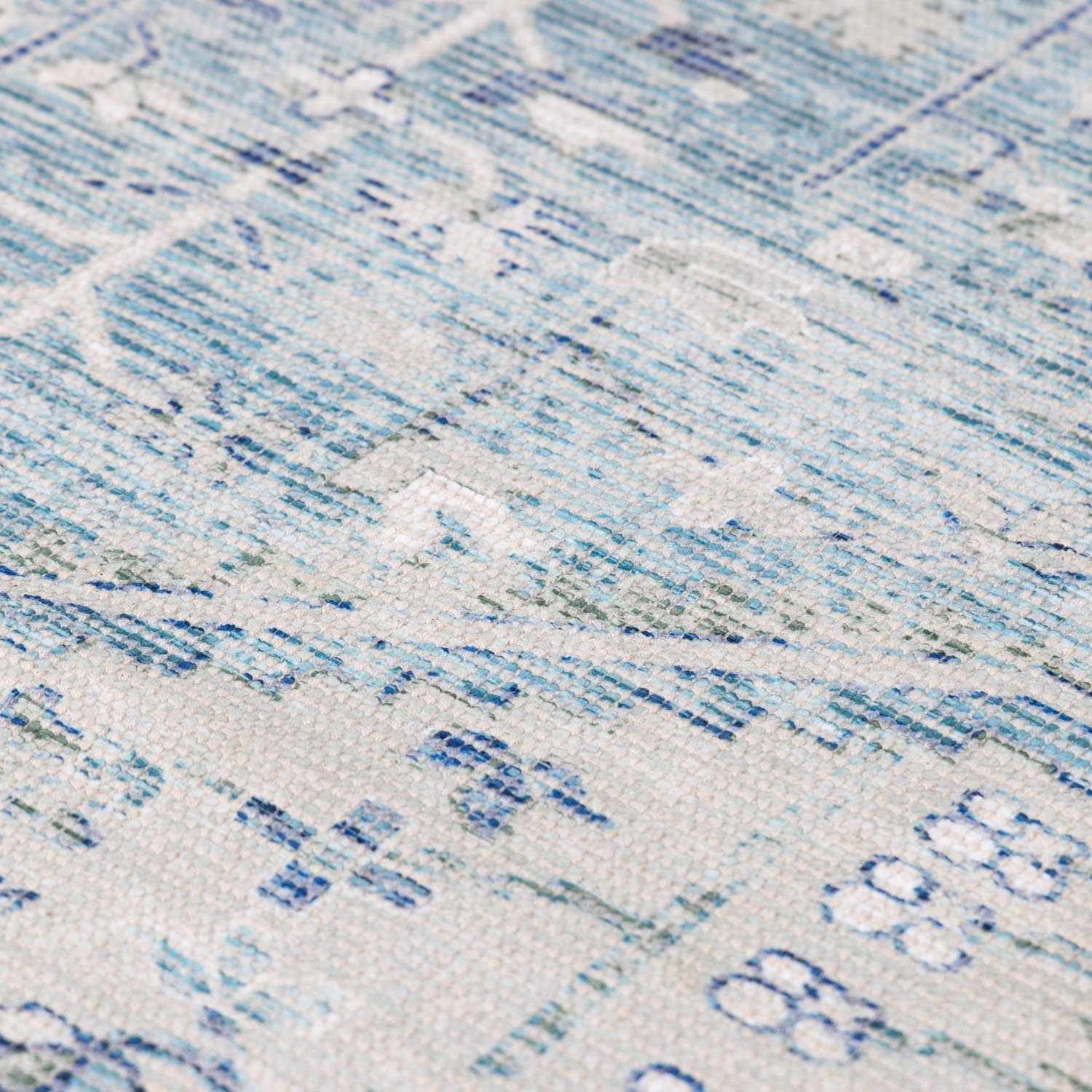 Byers Handmade Cotton-blend Aqua Rug - Ornate Home