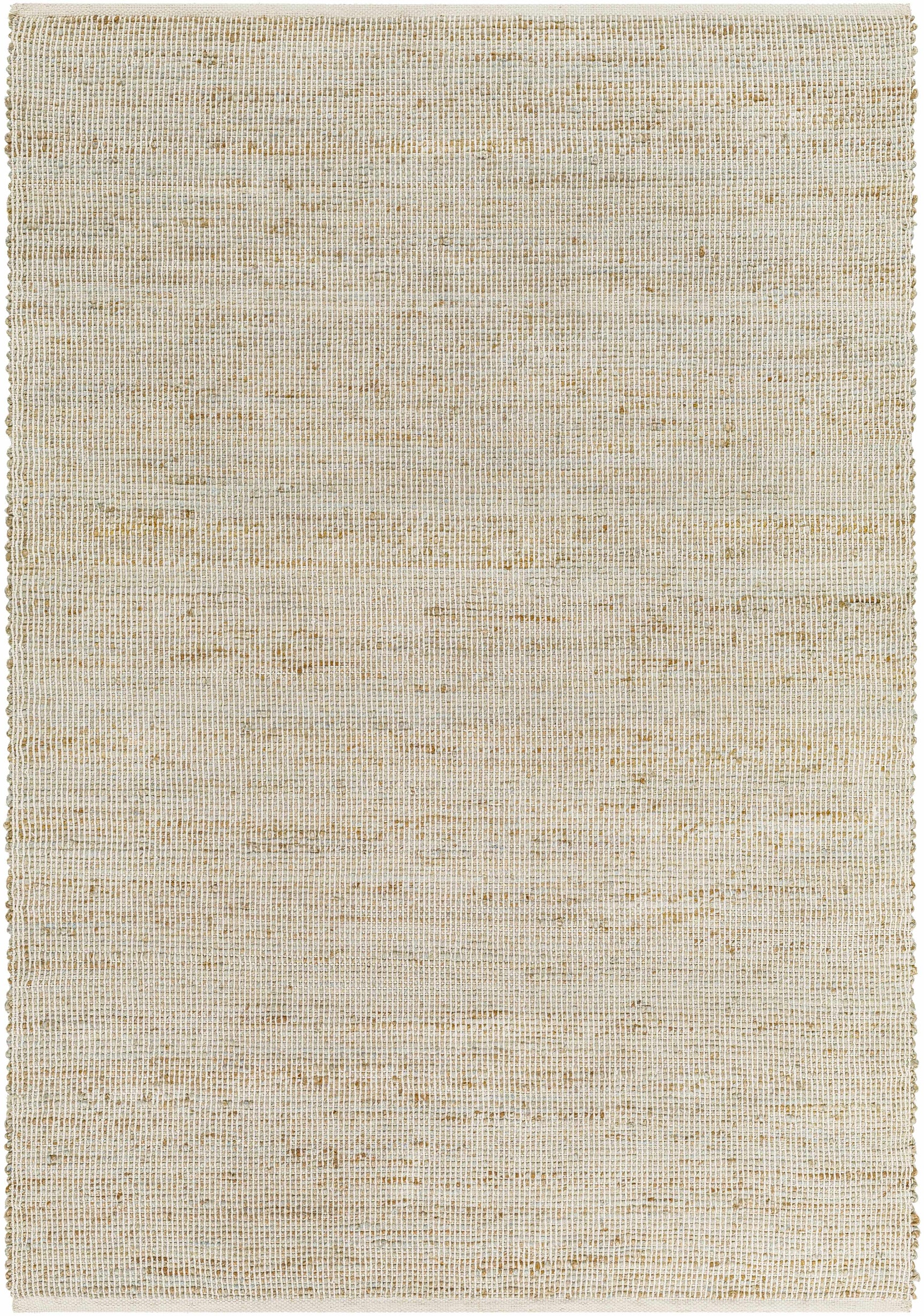 Byrne Beige & Green Jute Rug - Clearance - Ornate Home