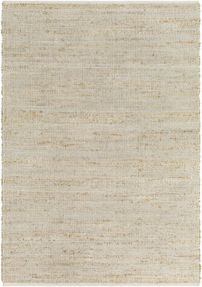 Byrne Beige & Green Jute Rug - Clearance - Ornate Home
