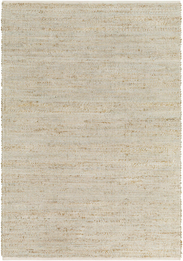 Byrne Beige & Green Jute Rug - Clearance - Ornate Home