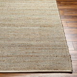 Byrne Beige & Green Jute Rug - Ornate Home