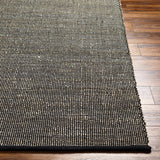 Byrne Black Jute Rug - Ornate Home