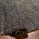 Byrne Black Jute Rug - Ornate Home
