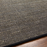 Byrne Black Jute Rug - Ornate Home