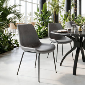 Byron Gray Dining Chair (Set of 2) - Ornate Home
