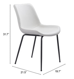 Byron White Dining Chair (Set of 2) - Ornate Home