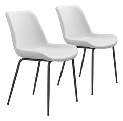 Byron White Dining Chair (Set of 2) - Ornate Home