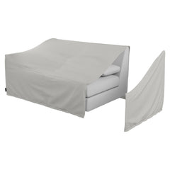 Avanni Light Grey Outdoor Armless Chair Cover - Ornate Home