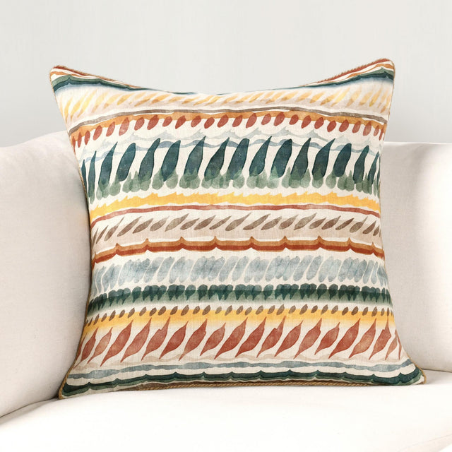 CA Cetara Blue Multi 22x22 Throw Pillow - Ornate Home