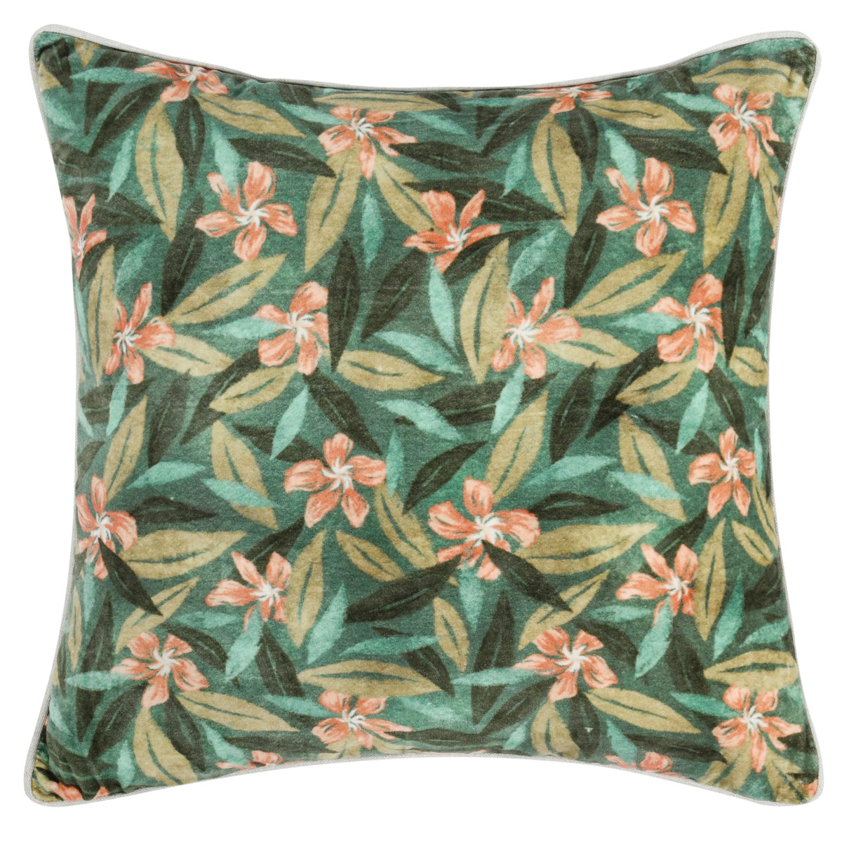 CA Lamia Green Multi 22x22 Throw Pillow (Set of 2) - Ornate Home