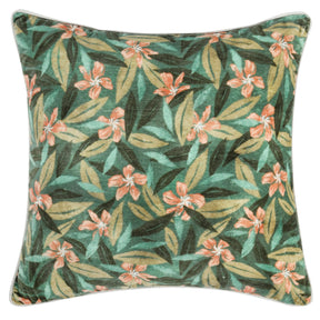 CA Lamia Green Multi 22x22 Throw Pillow (Set of 2) - Ornate Home