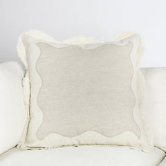 CA Tollo Natural/Ivory Multiple Sizes Throw Pillow - Ornate Home
