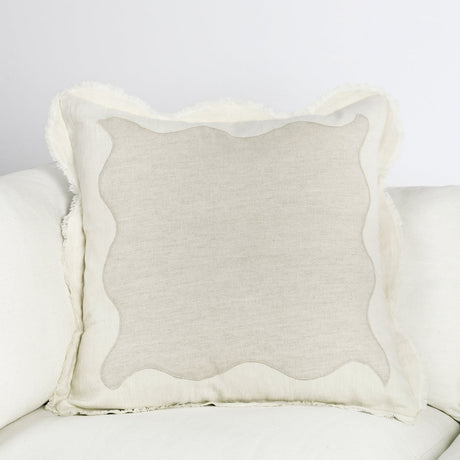 CA Tollo Natural/Ivory Multiple Sizes Throw Pillow - Ornate Home