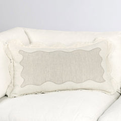 CA Tollo Natural/Ivory Multiple Sizes Throw Pillow - Ornate Home