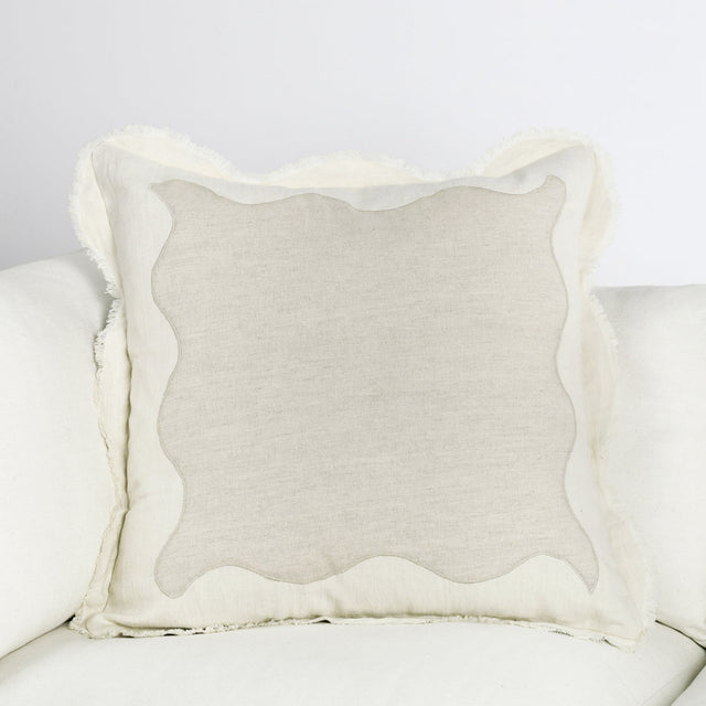 CA Tollo Natural/Ivory Multiple Sizes Throw Pillow (Set of 2) - Ornate Home
