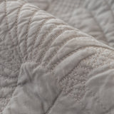Embossed Leaf Cotton Quilted Sofa Cover Non-Slip Couch Protector with Thick Padding