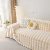 Faux Rabbit Fur Throws for Sofas, Stylish Throw Blankets for Couch and Couch Throw Cover