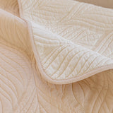 Leaf Vein Textured Cotton Quilted Sofa Slipcover, Non-Slip Modular Couch Covers